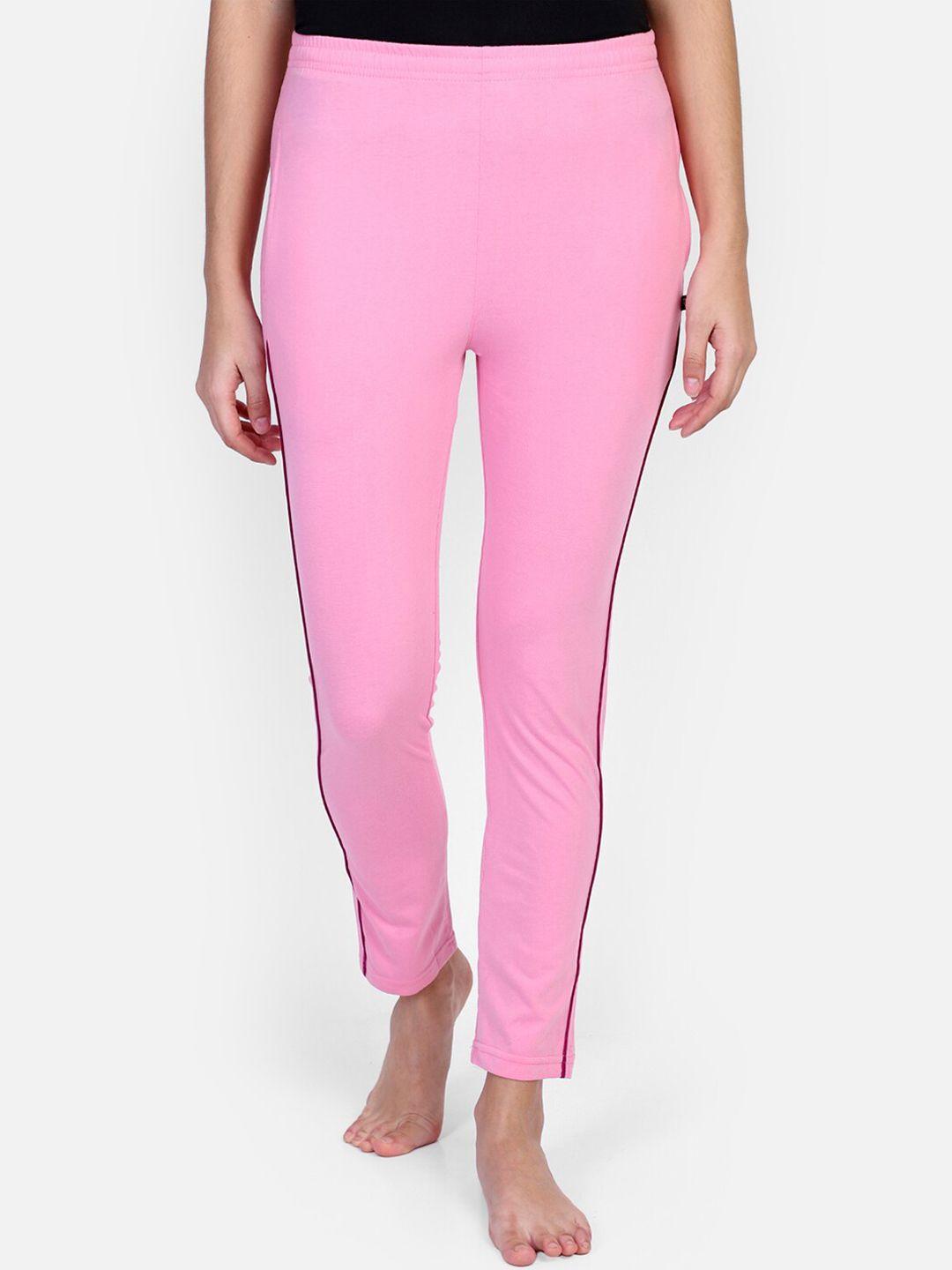 proteens women pink solid lounge pant