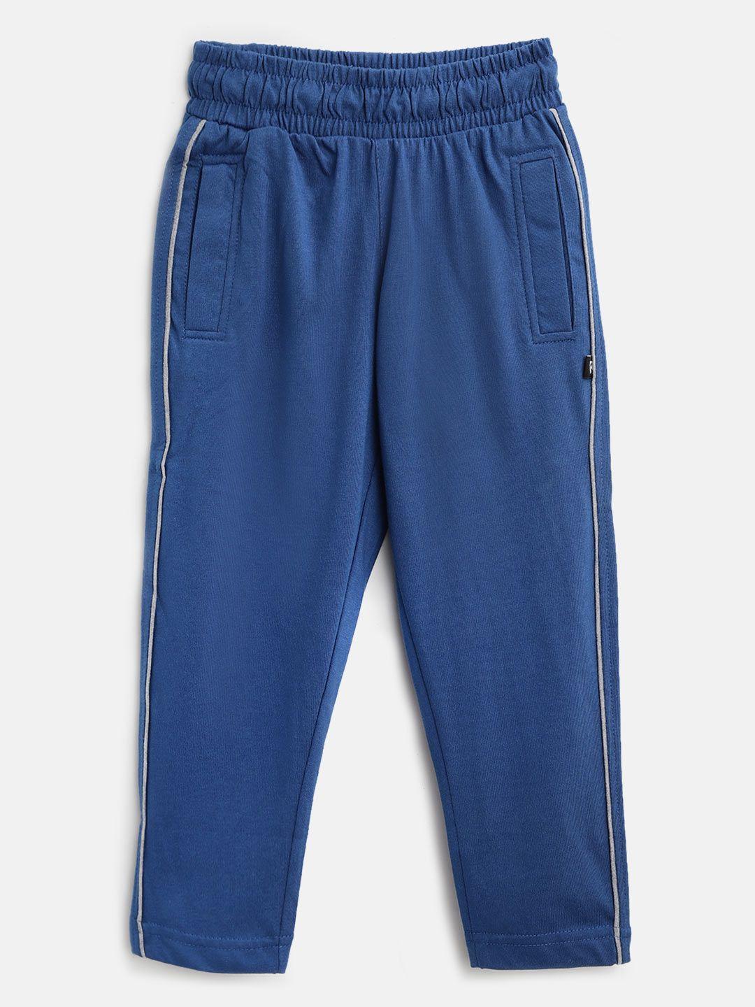 proteens boys blue solid track pants
