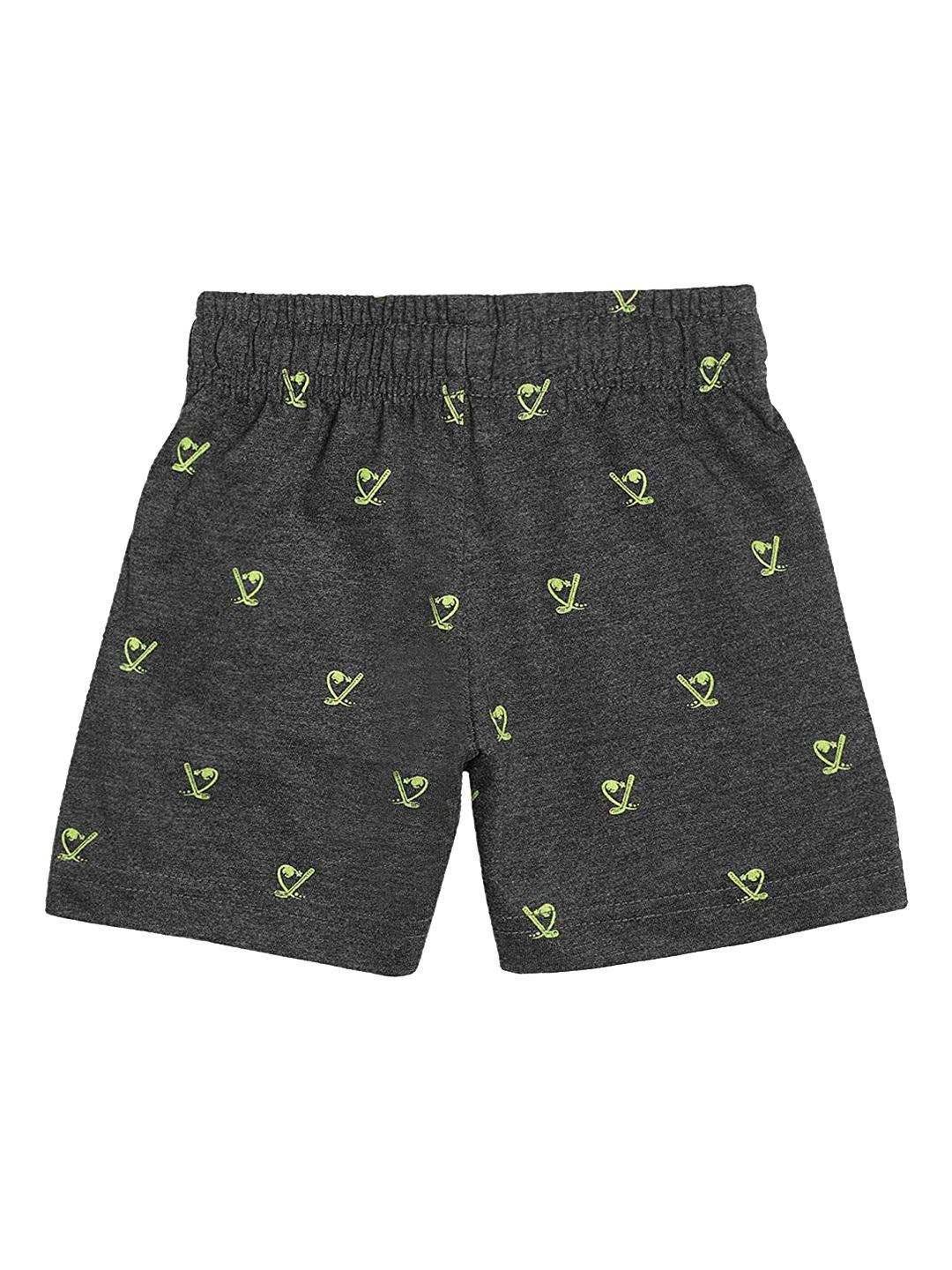 proteens boys cotton conversational printed regular fit shorts