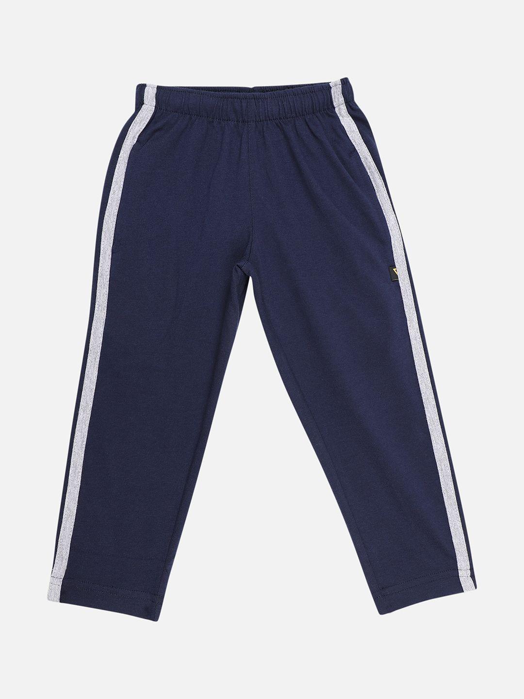 proteens boys navy blue solid track pants