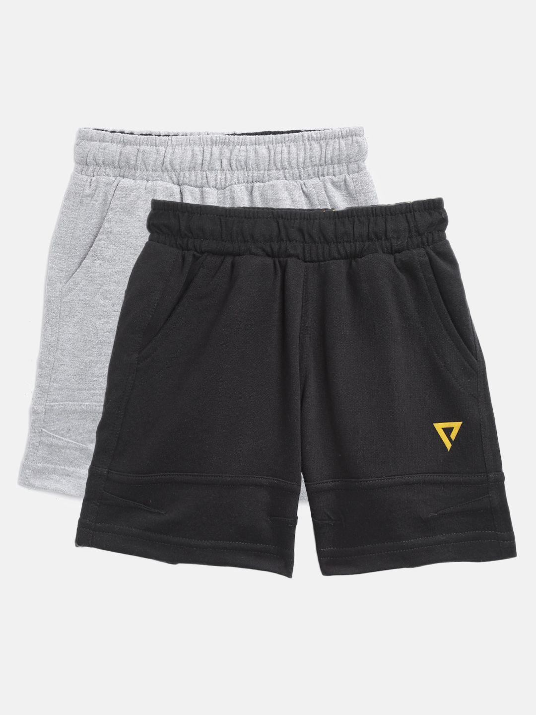 proteens boys pack of 2 solid regular fit shorts
