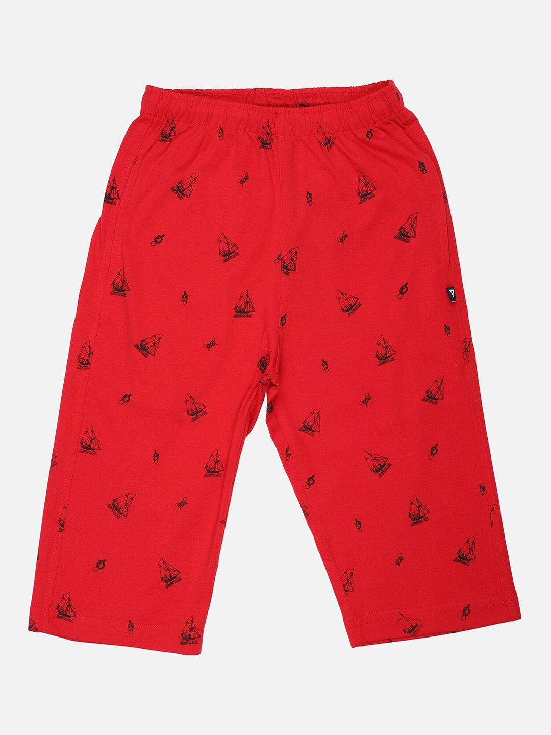 proteens boys red & black printed lounge capris