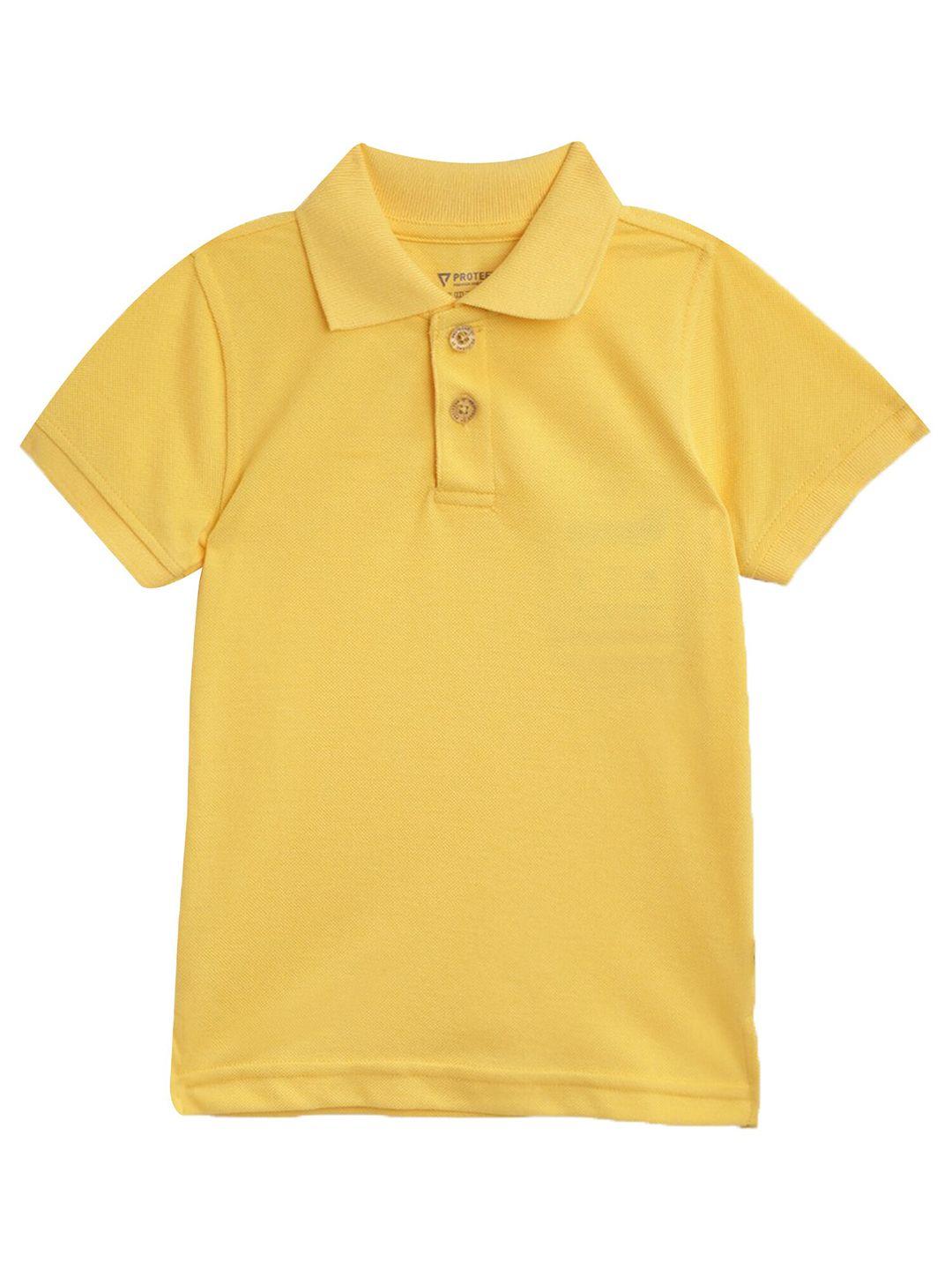 proteens boys yellow polo collar t-shirt