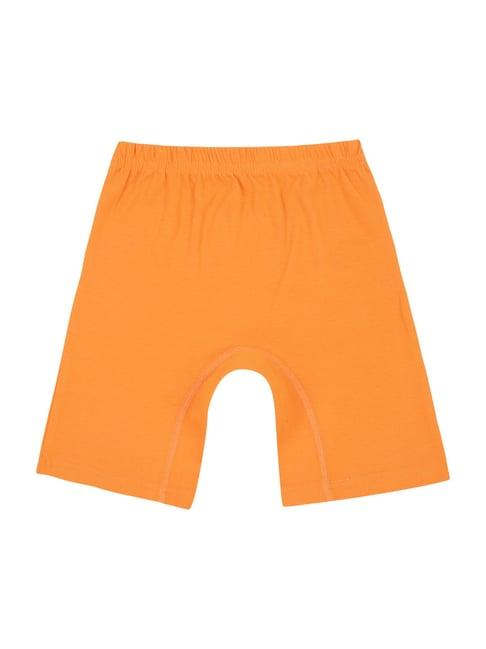 proteens kids orange cotton shorts