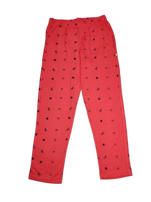 proteens kids pink printed trackpants