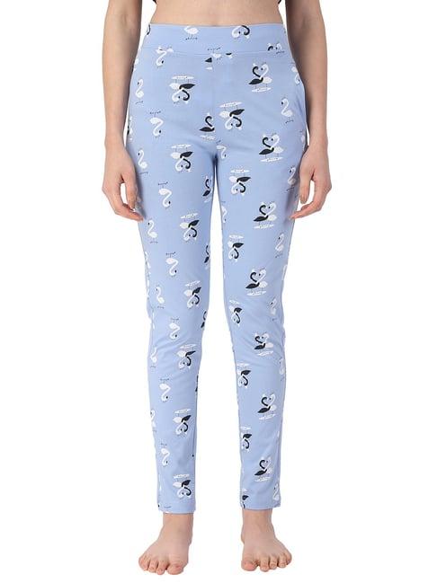 proteens sky blue printed pyjamas