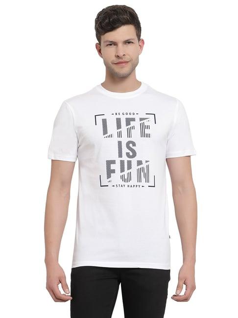 proteens white printed t-shirt