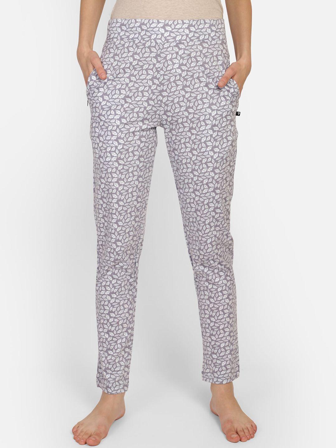 proteens women grey printed lounge pant