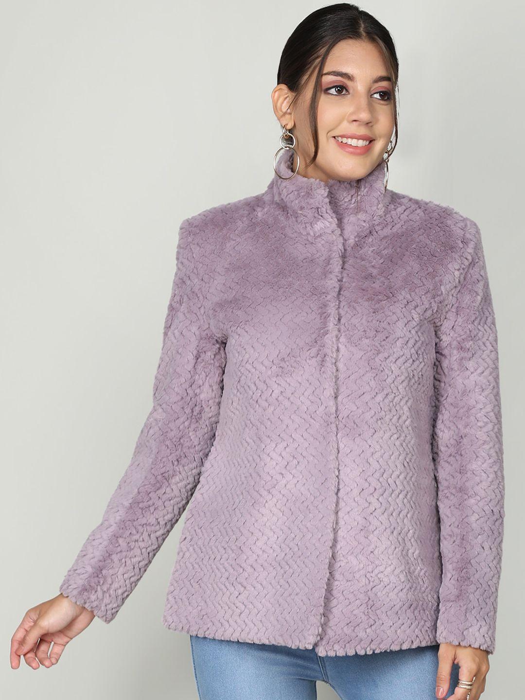 protex self design mock collar wool over coats