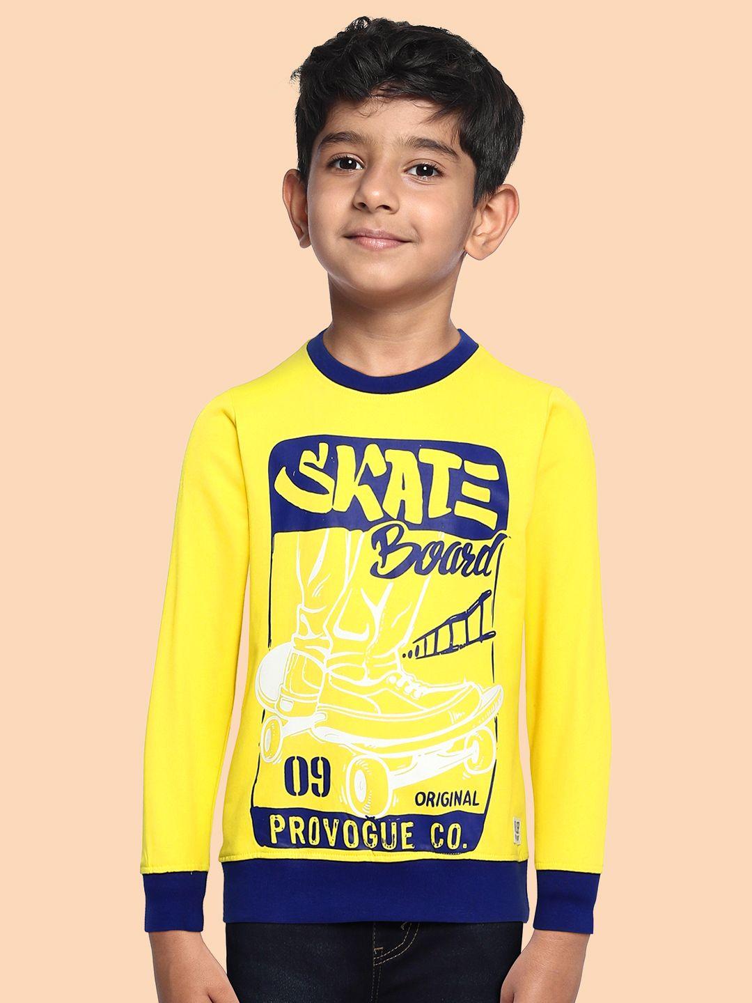 provogue-boys-yellow-printed-sweatshirt