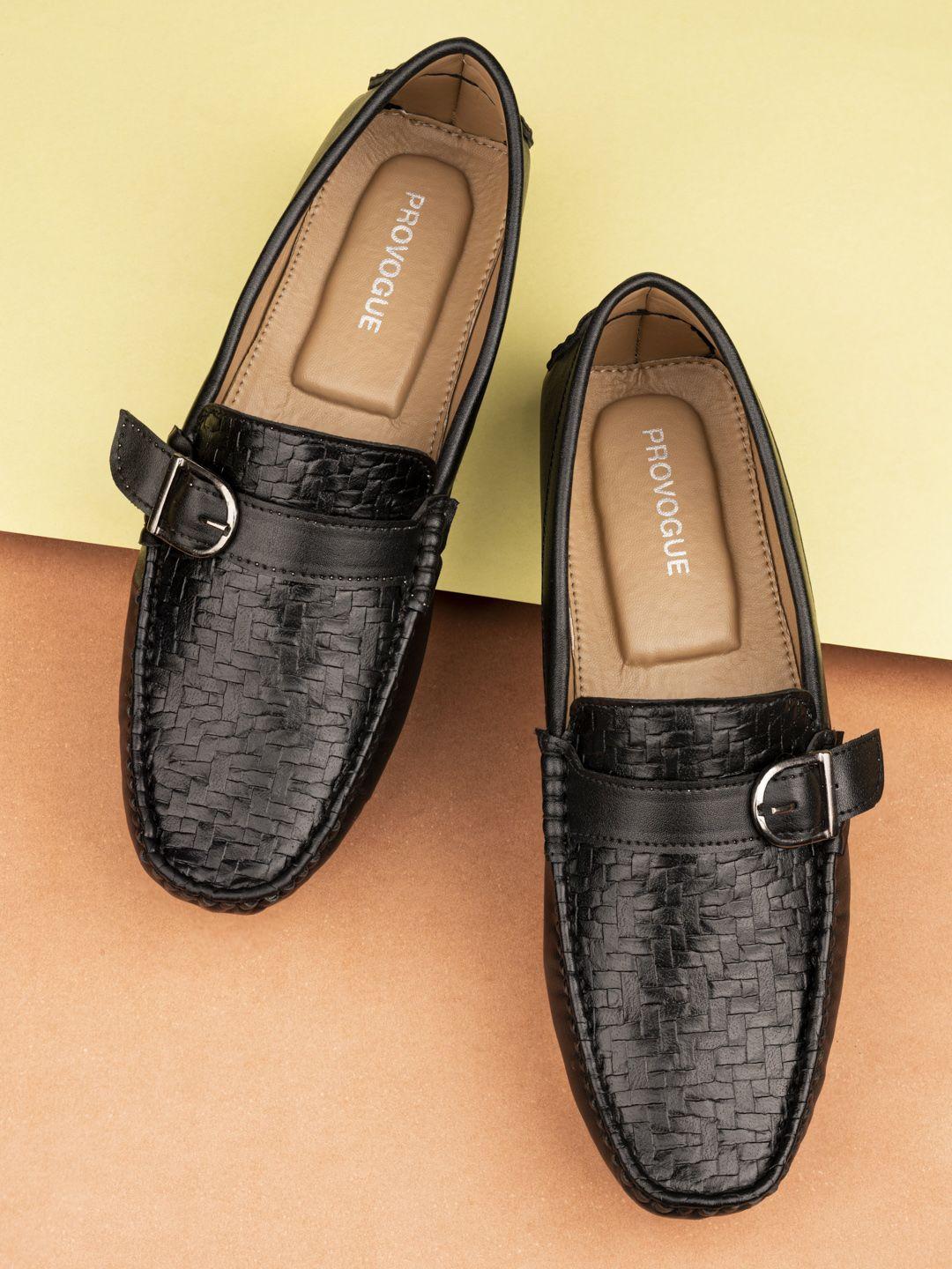 provogue-men-black-woven-design-loafers