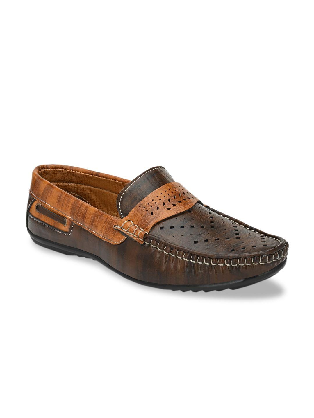 provogue-men-brown-colourblocked-loafers