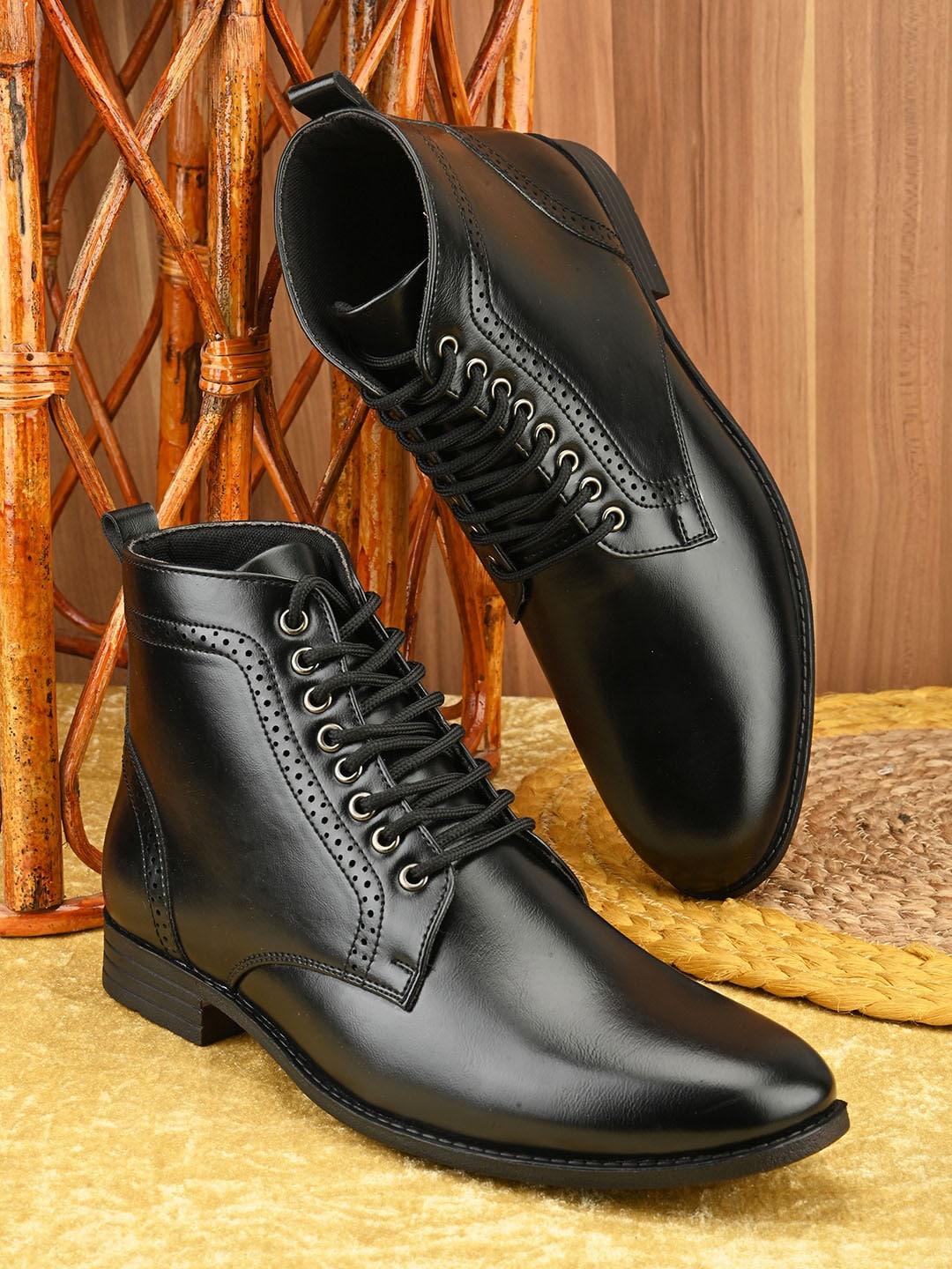 provogue men platform-heeled regular boots