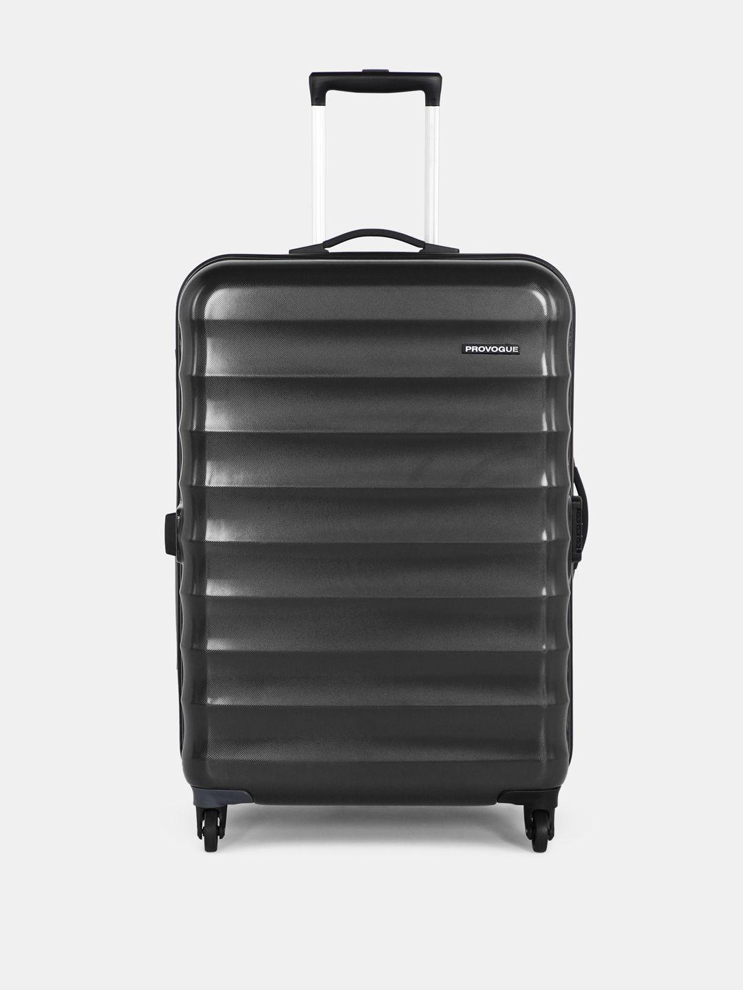 provogue textured large trolley suitcase