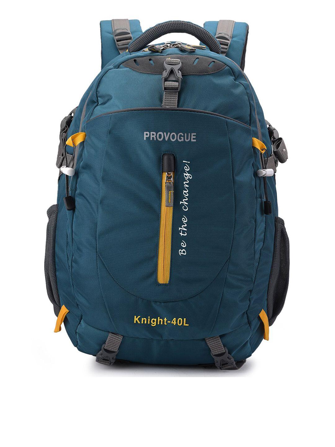 provogue unisex sea green solid backpack with rain cover