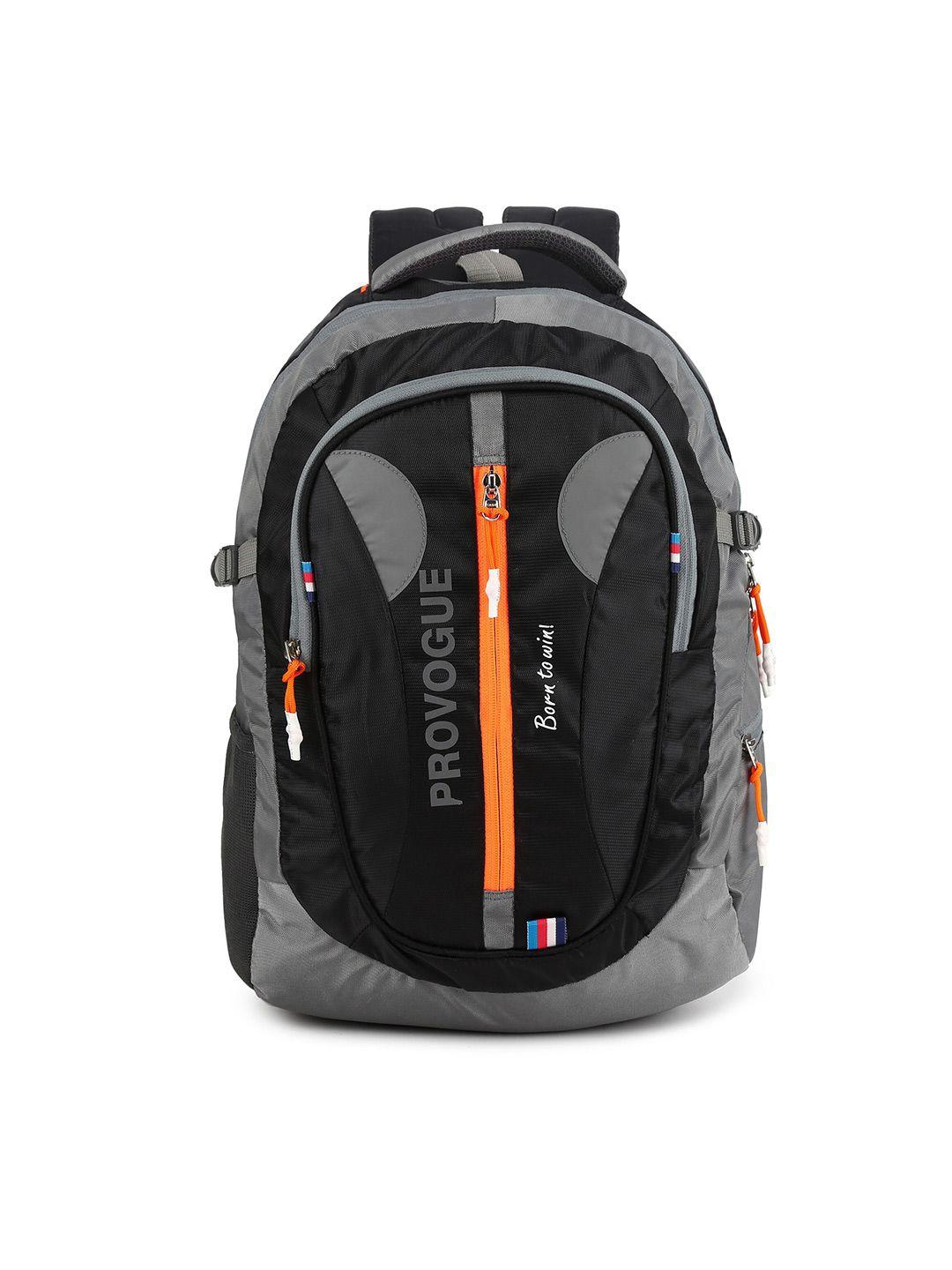 provogue colourblocked backpack with reflective strip