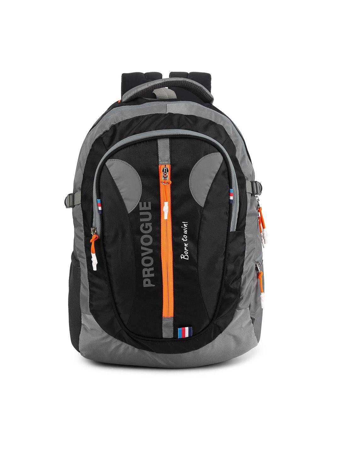 provogue colourblocked backpack with reflective strip