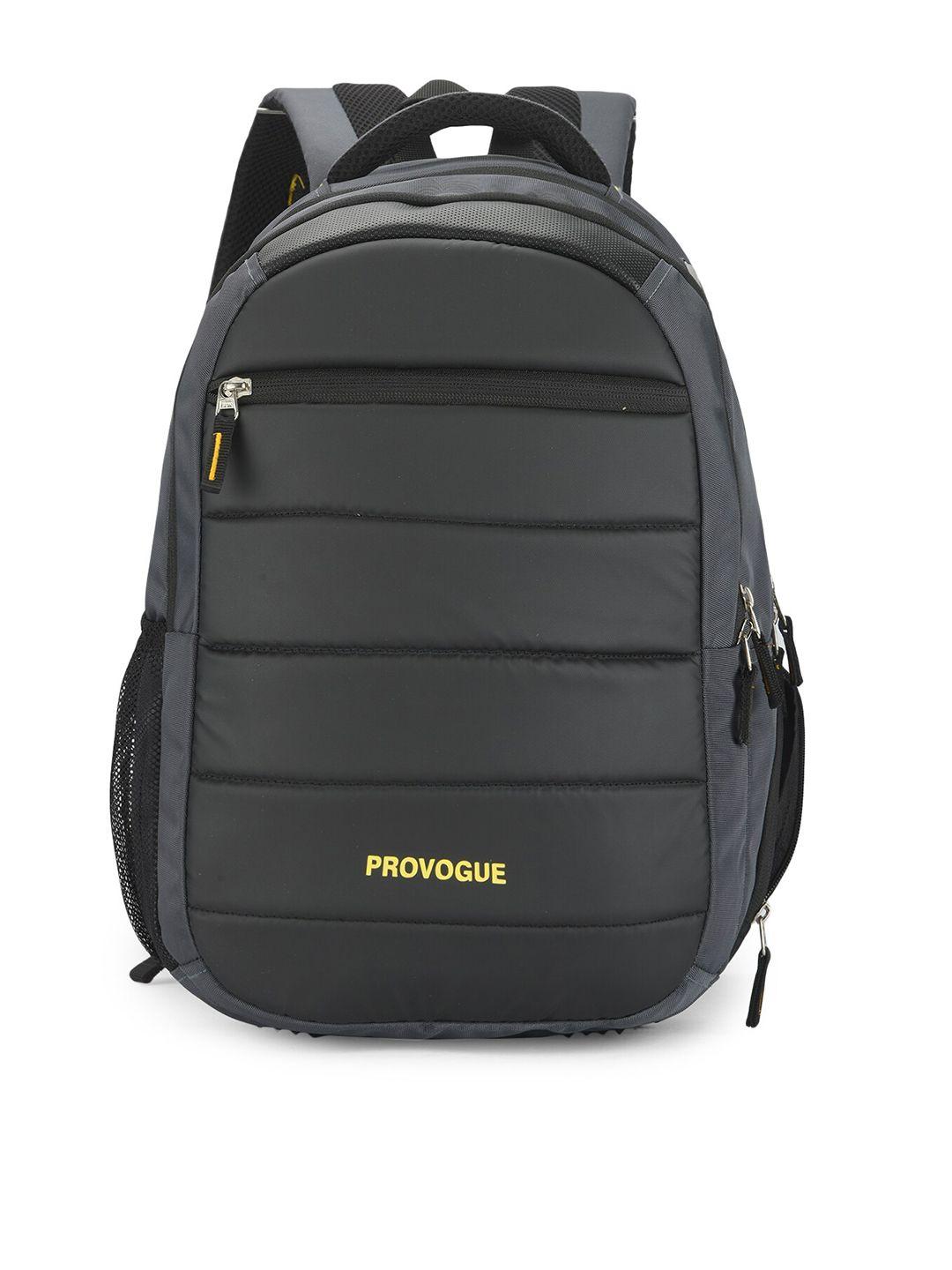 provogue grey brand logo backpack with rain cover