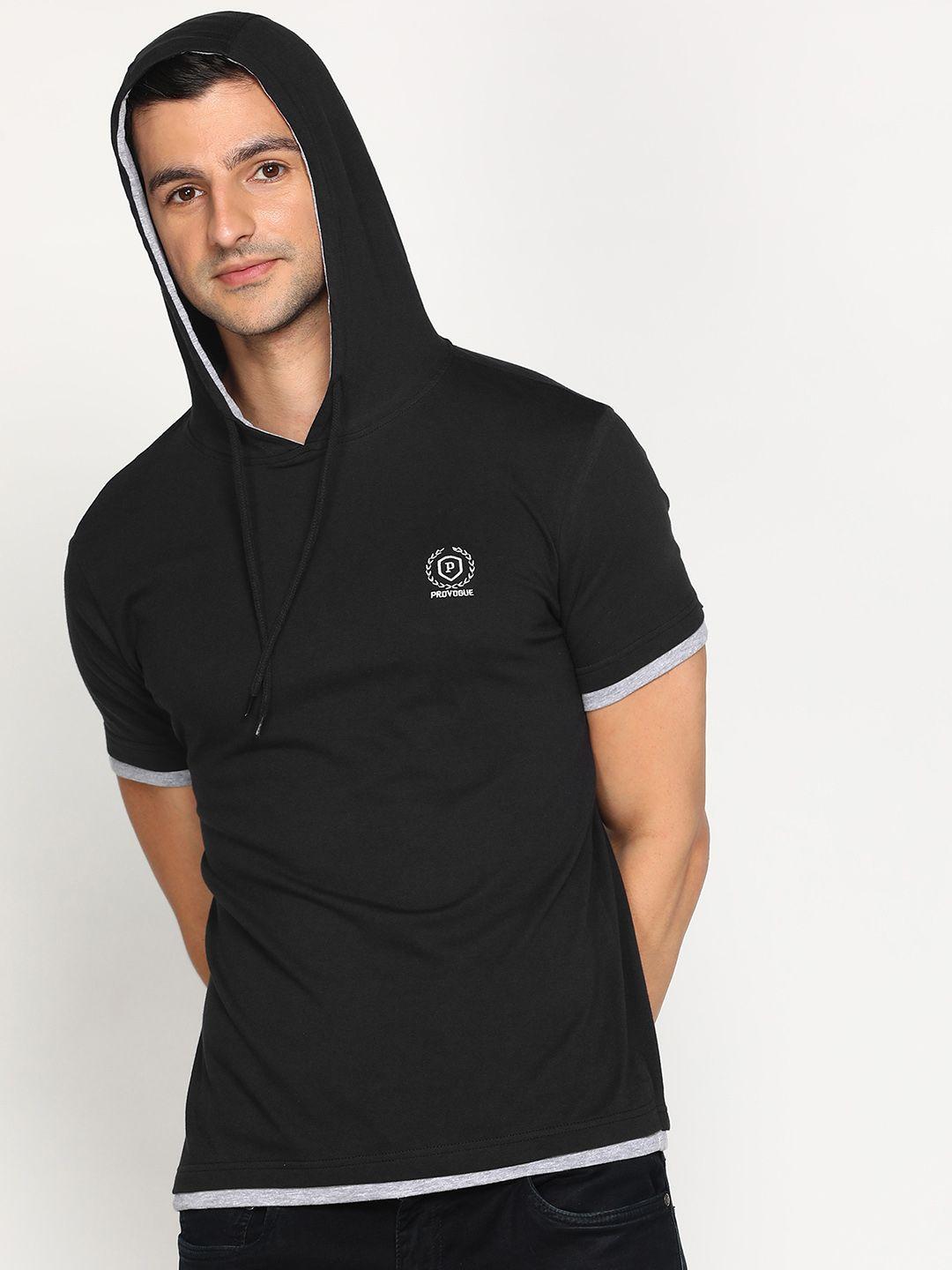 provogue hooded pure cotton t-shirt