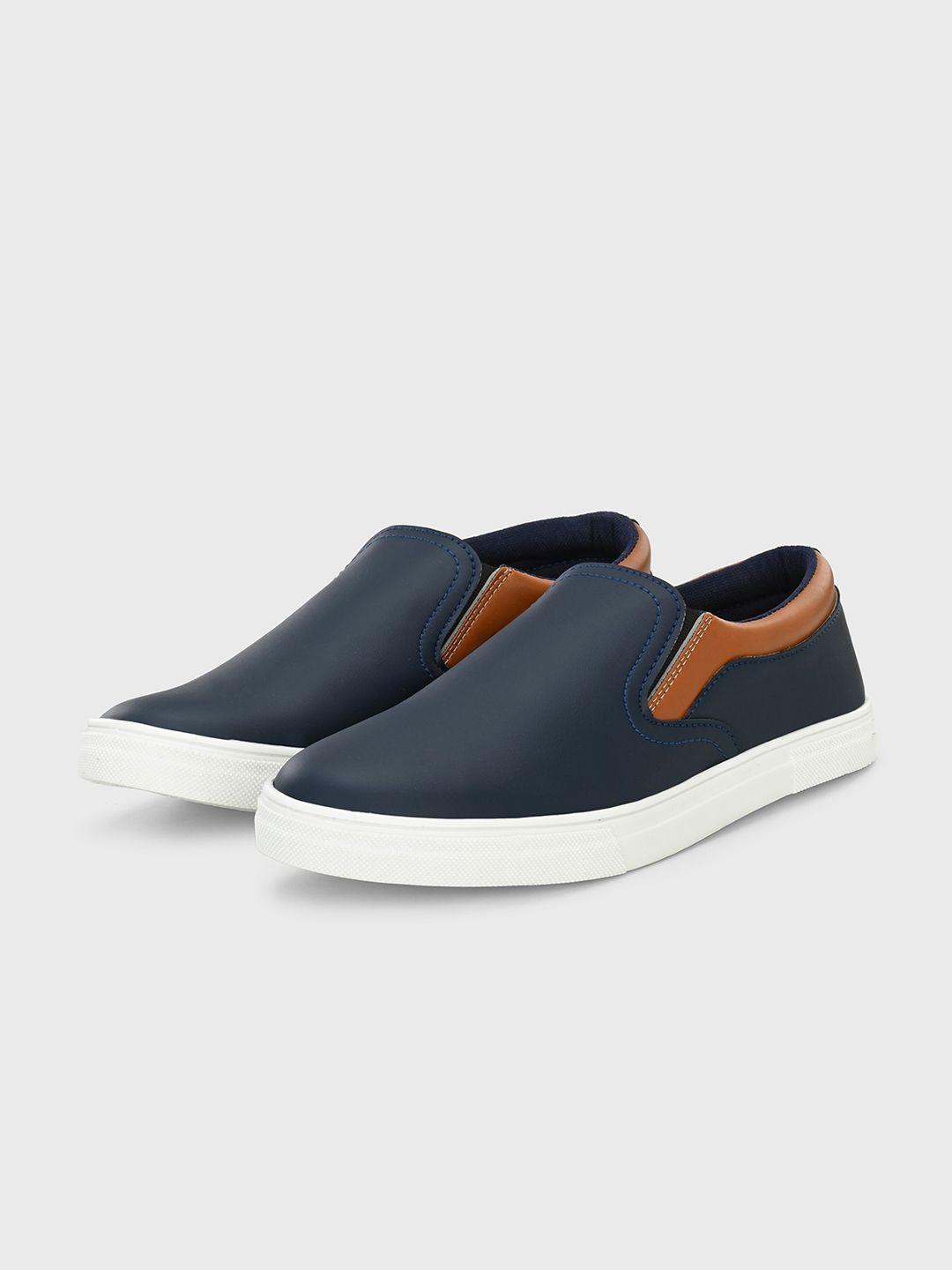 provogue men colourblocked slip-on sneakers