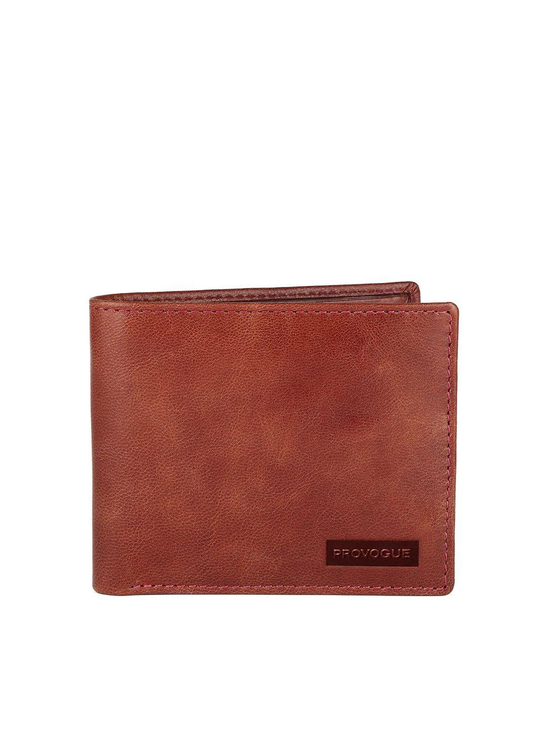 provogue men maroon textured leather two fold wallet