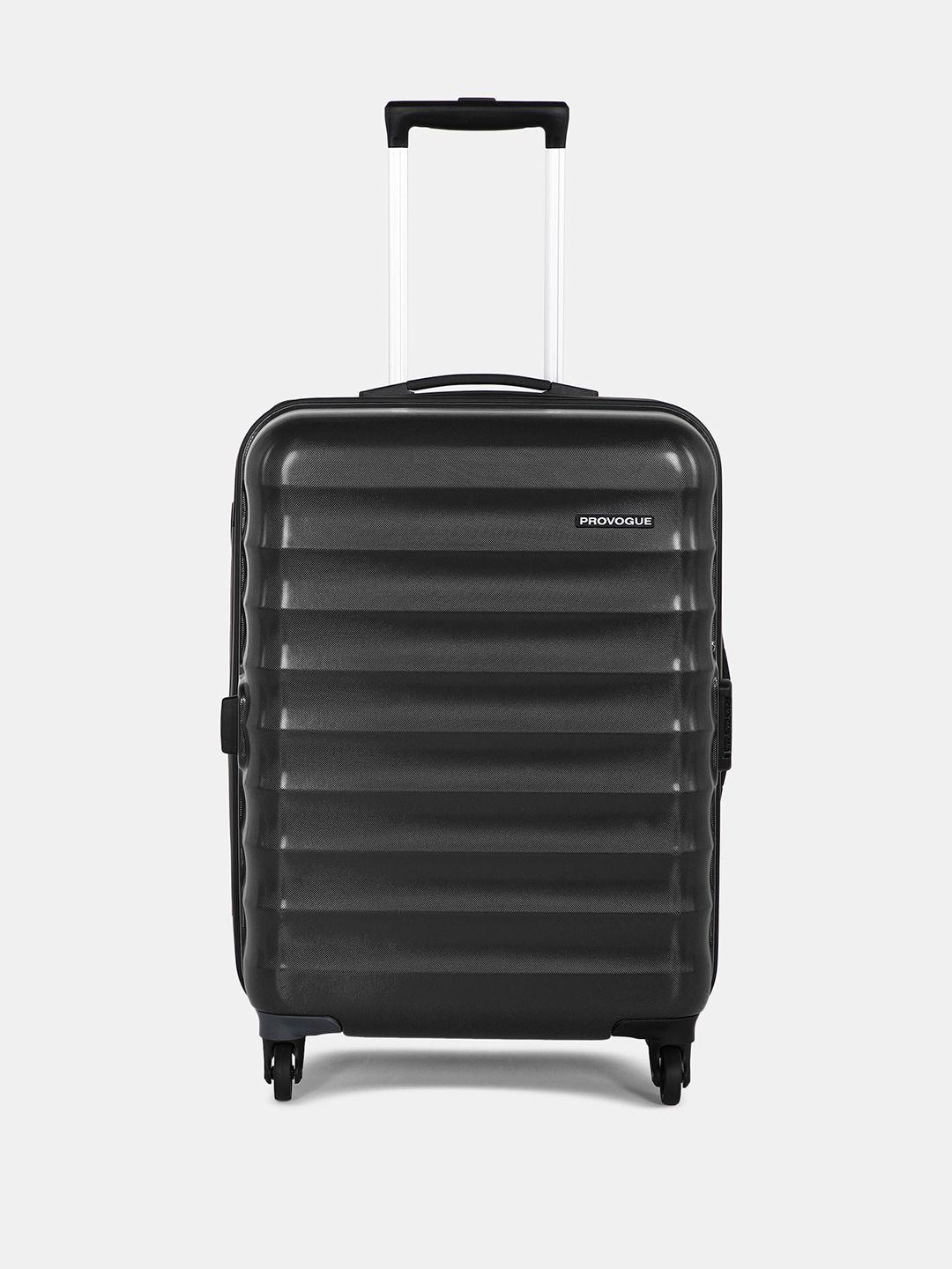 provogue textured medium trolley suitcase