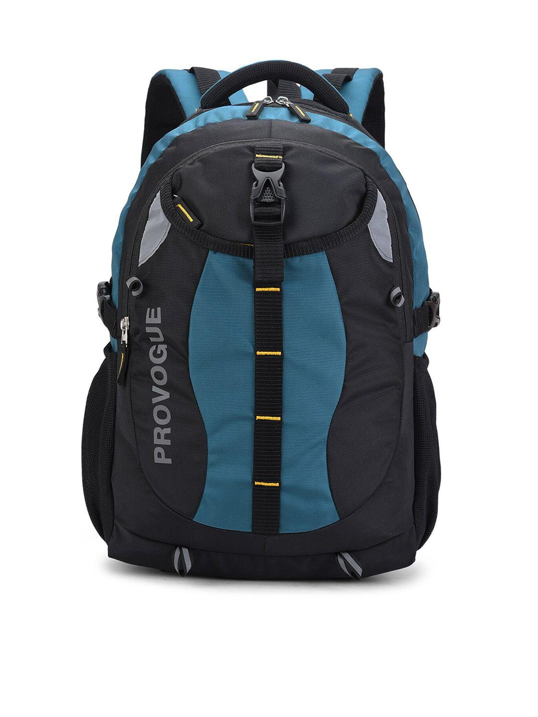 provogue unisex black & blue backpack with rain cover