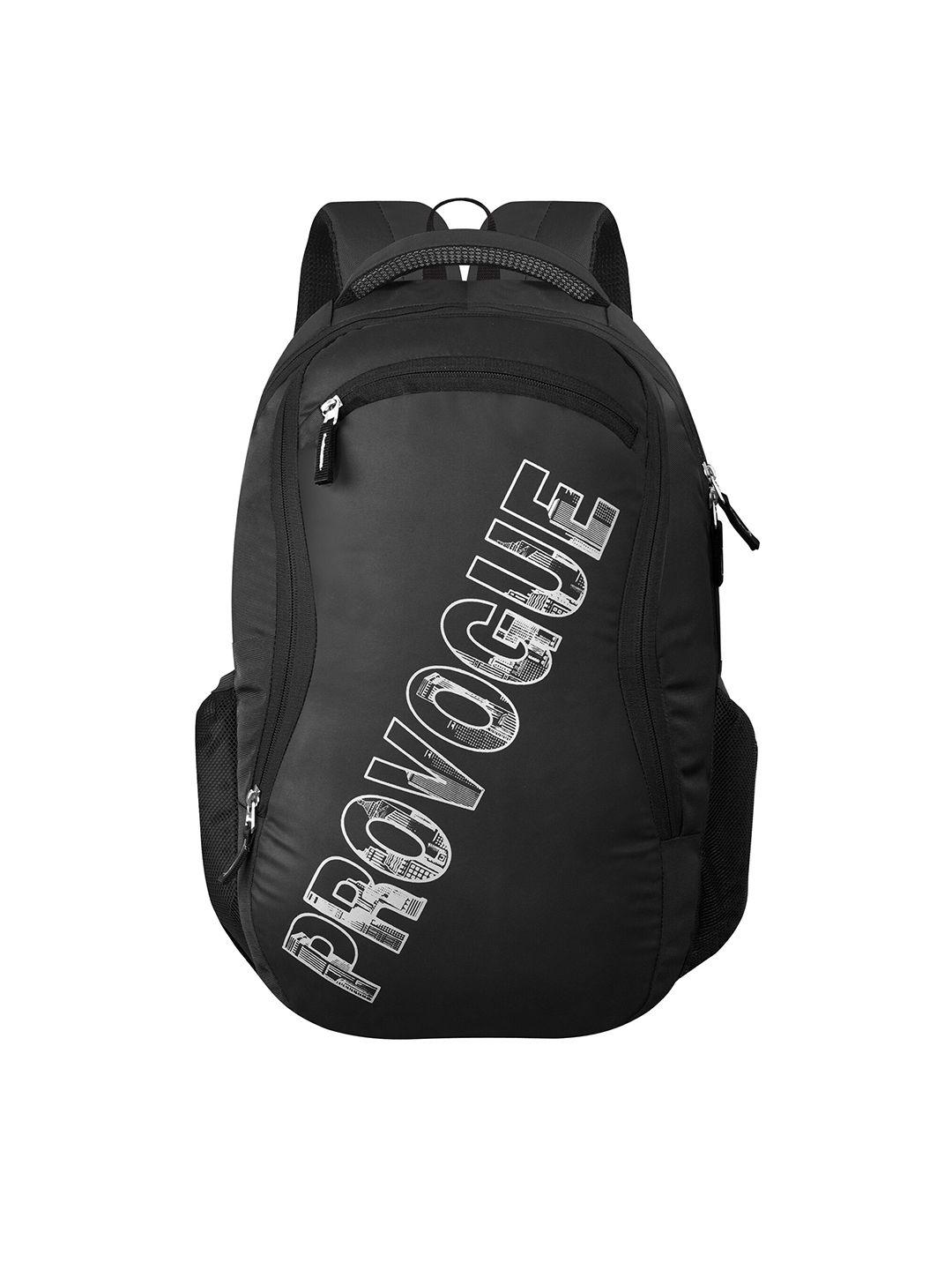 provogue unisex brand logo printed up to 16 inch ergonomic backpack & rain cover