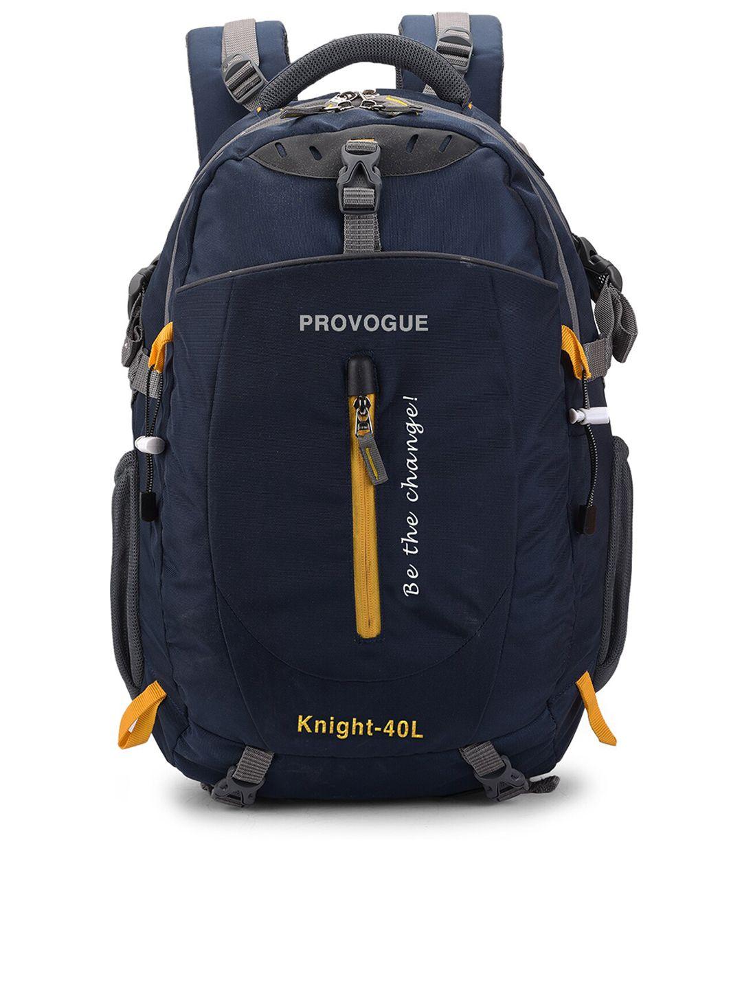 provogue unisex navy blue contrast detail backpack with hip strap