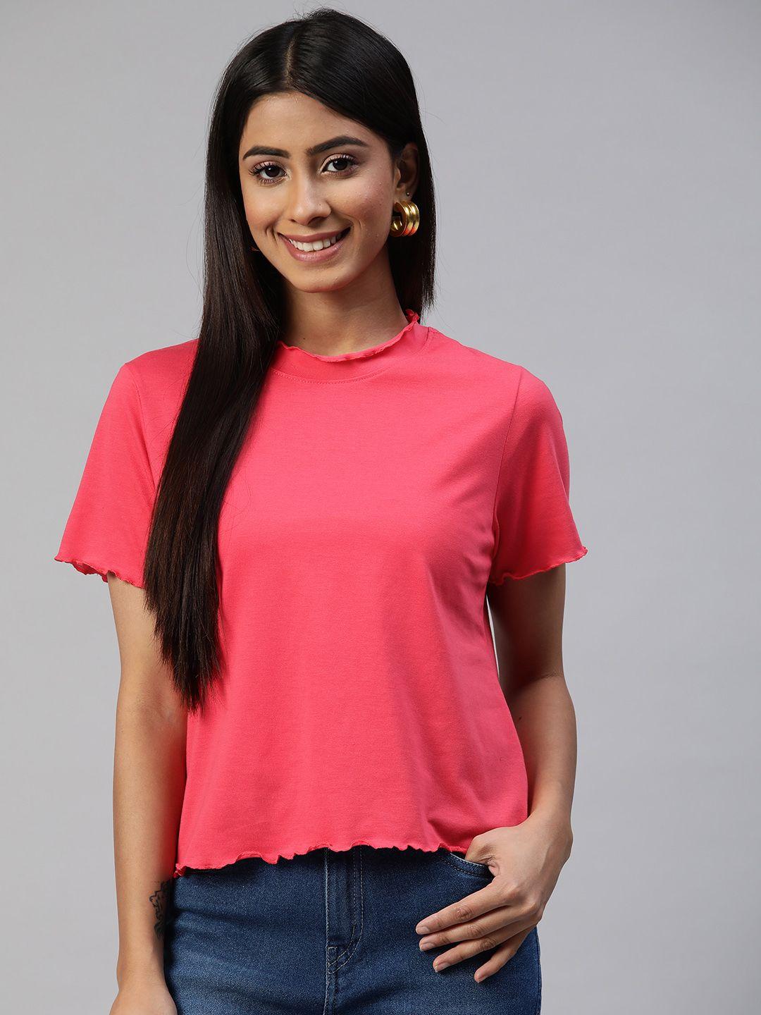 provogue women pink t-shirt