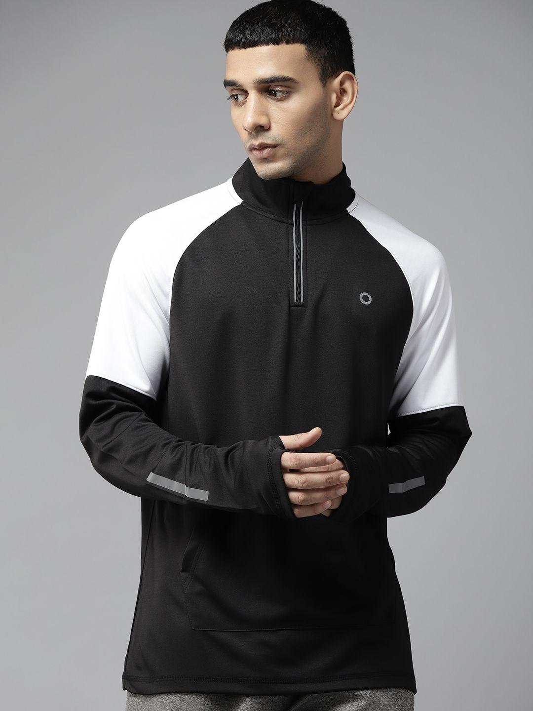 prowl by tiger shroff men black running sweatshirt