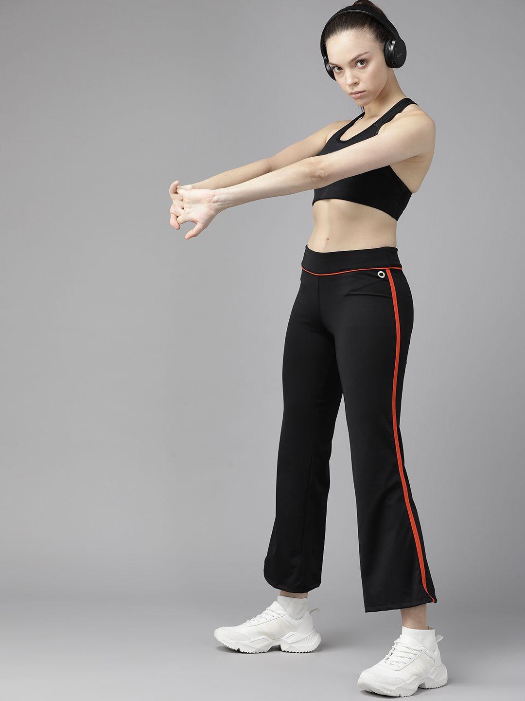 prowl by tiger shroff women cropped flared track pants