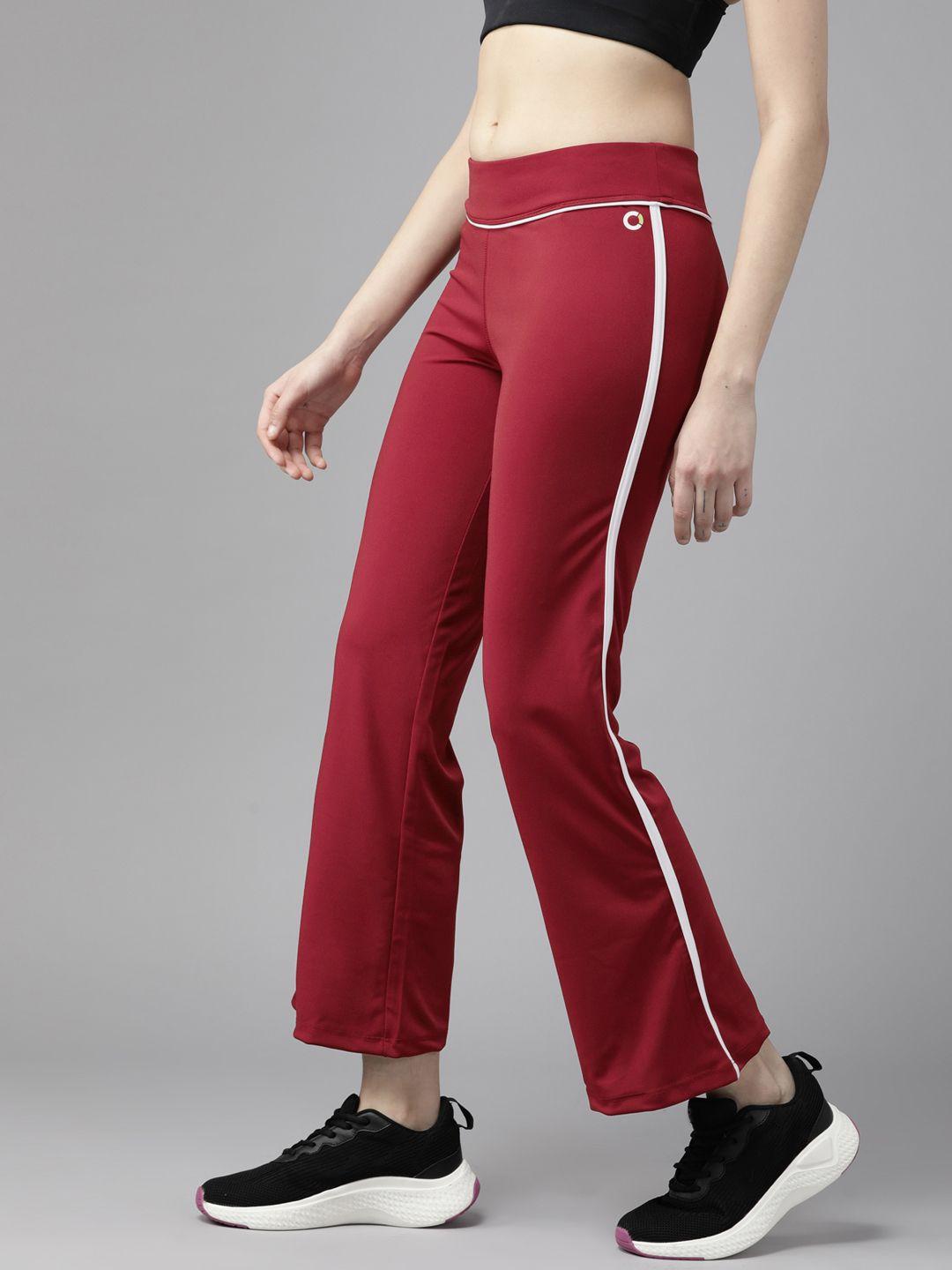 prowl by tiger shroff women cropped flared track pants