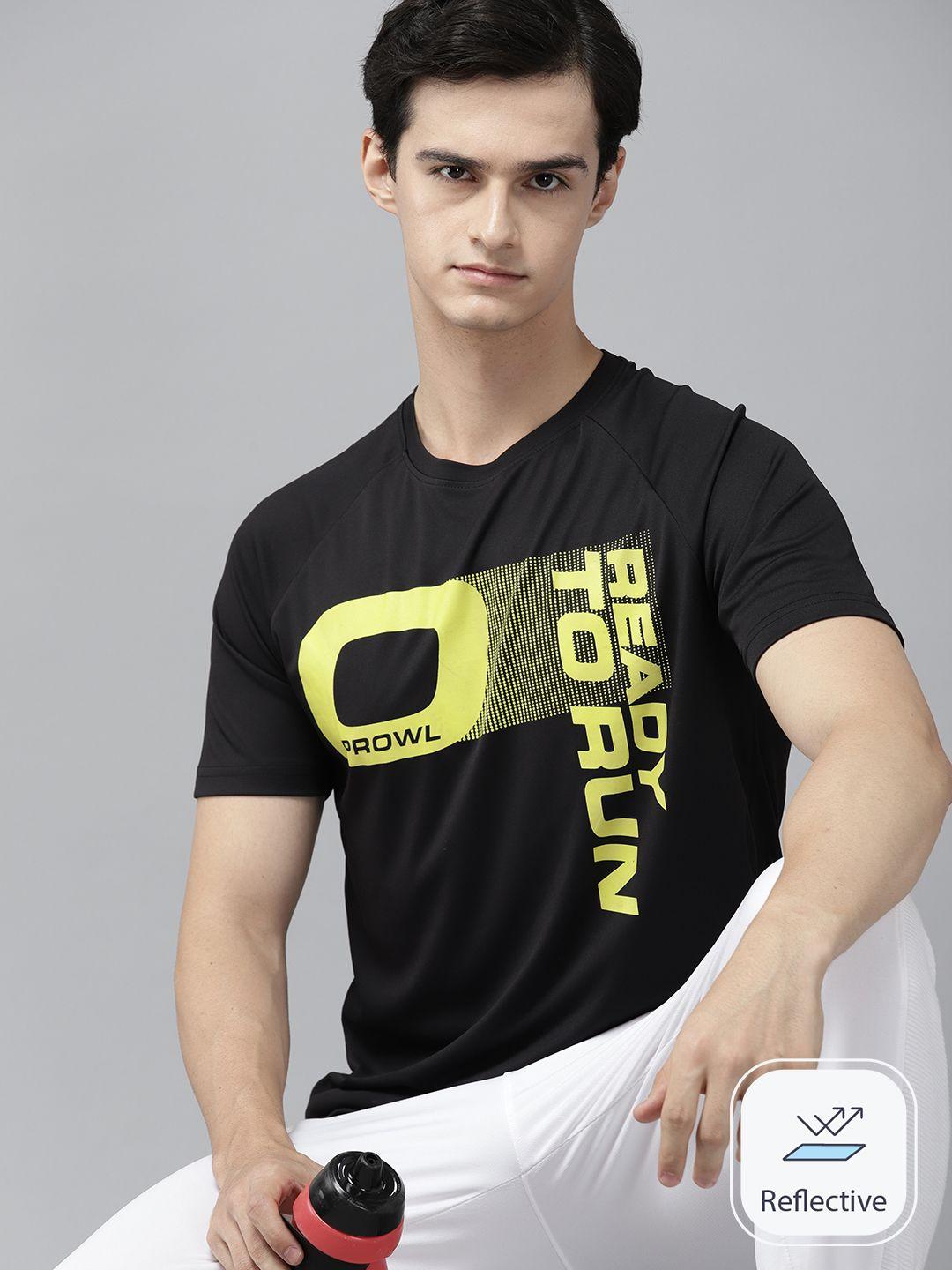 prowl men brand logo printed running t-shirt