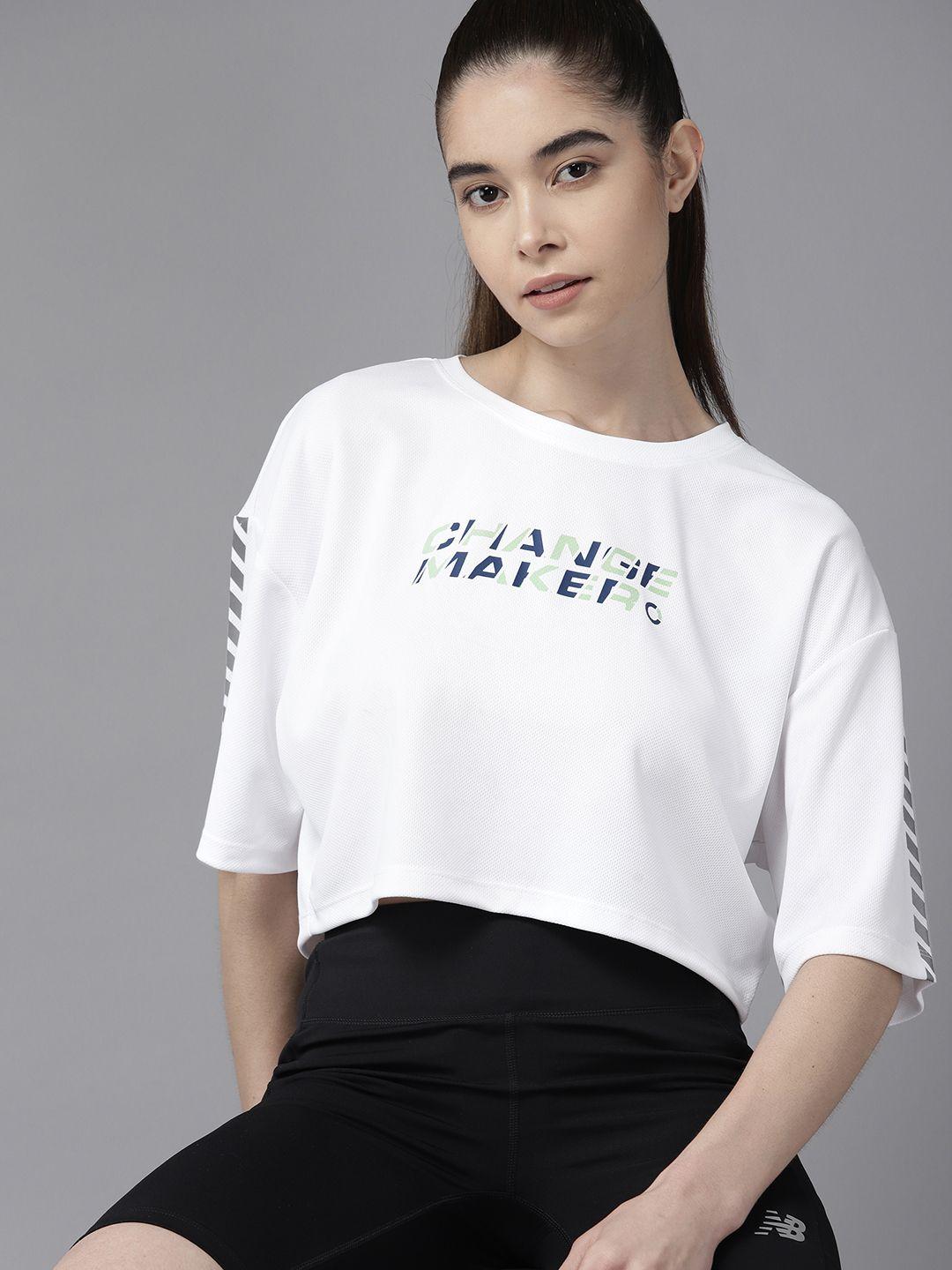 prowl women anti fit typography printed drop-shoulder sleeves t-shirt