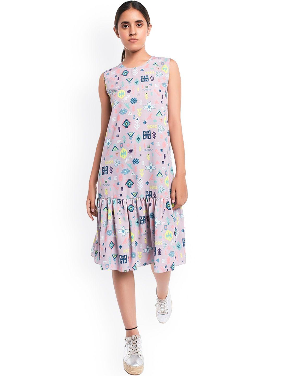 ps pret by payal singhal lavender crepe a-line dress