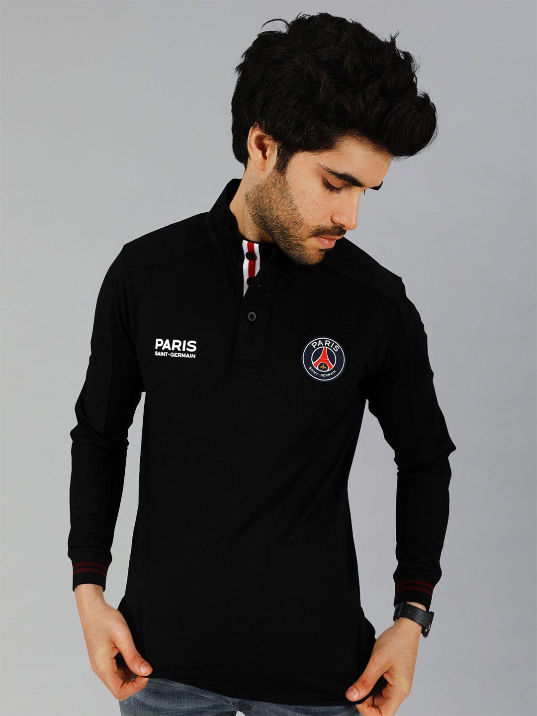 psg high neck long regular sleeves t-shirt