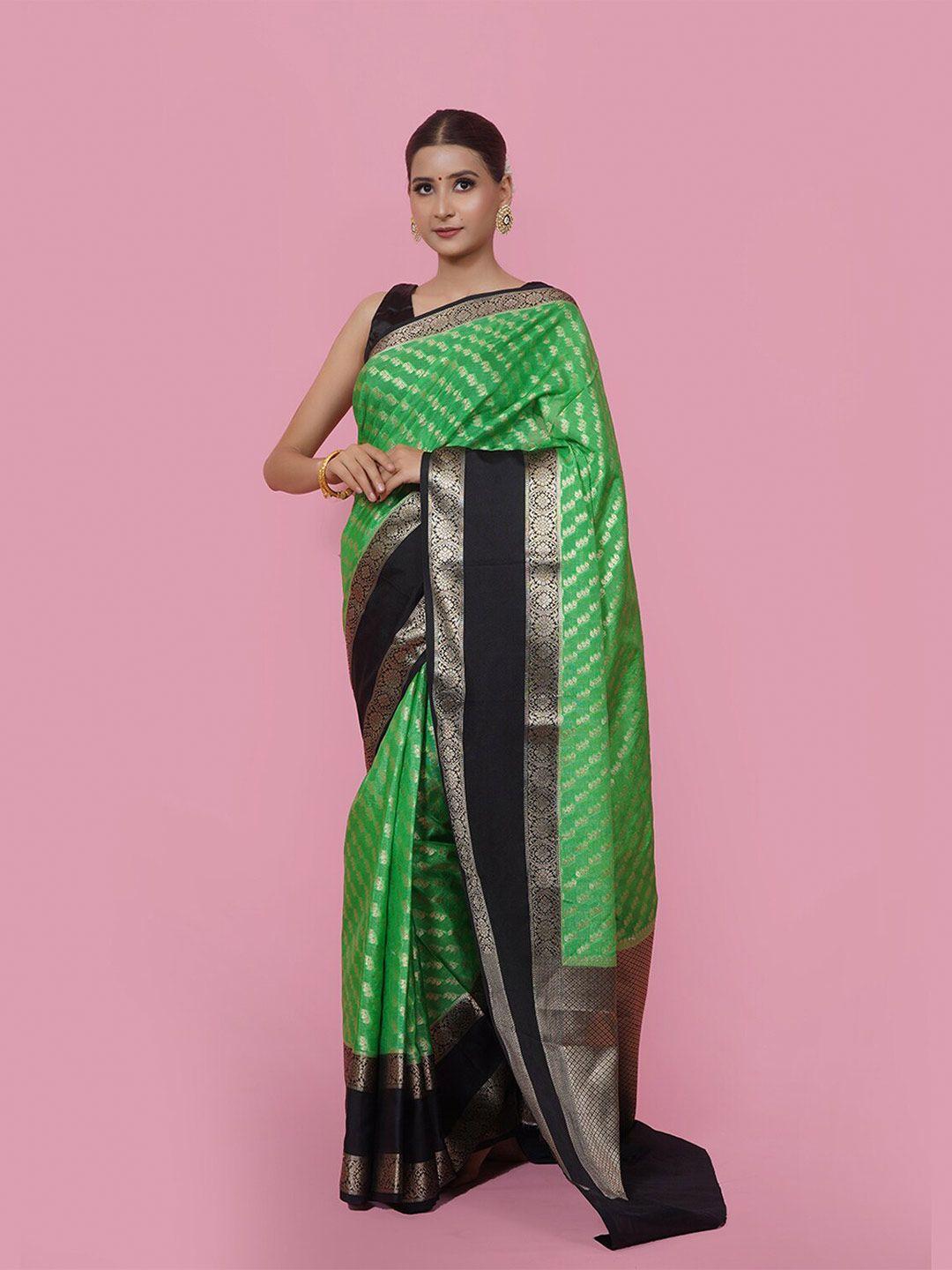 ptiepl banarasi silk works striped woven design zari banarasi saree