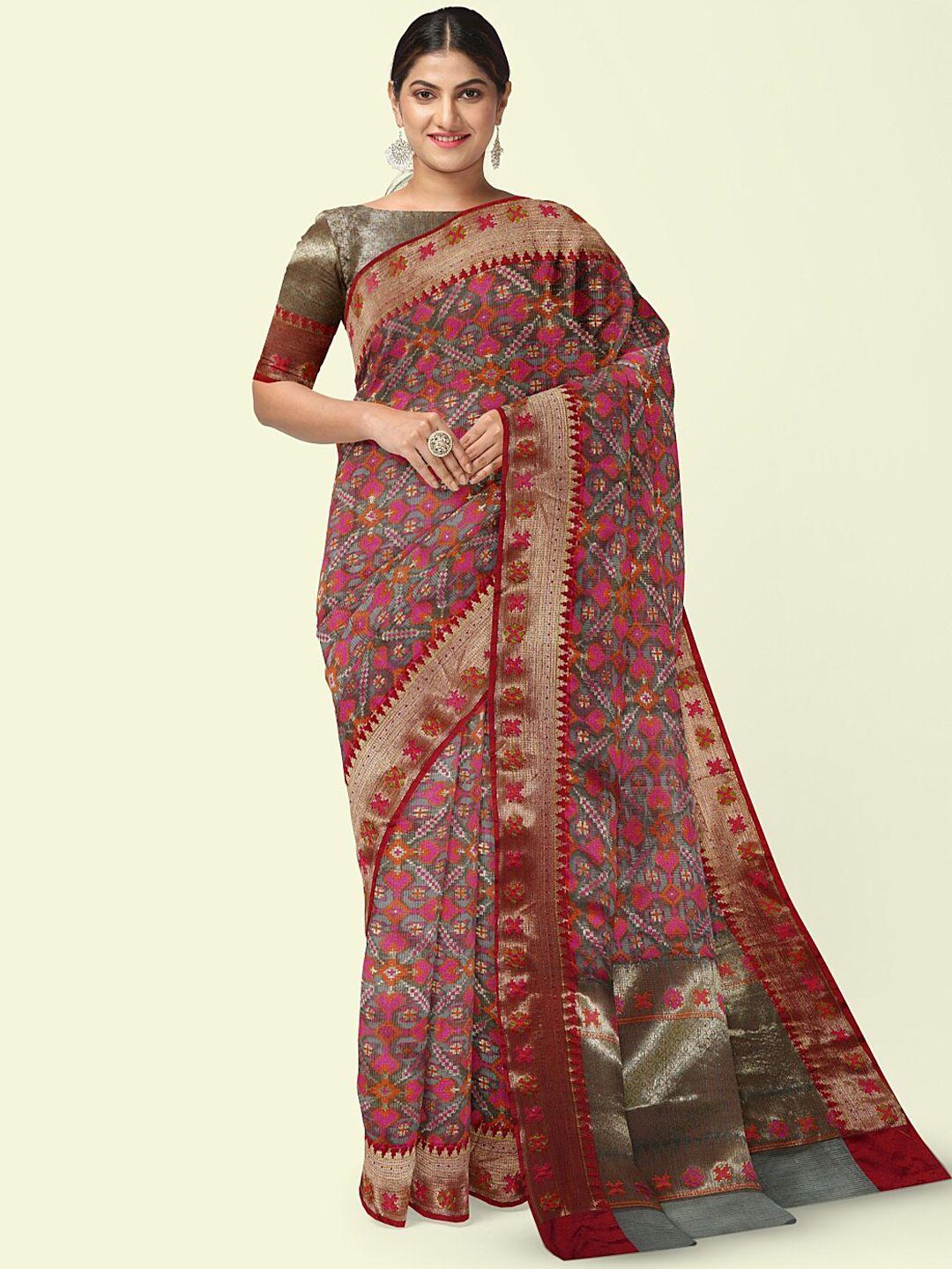 ptiepl banarasi silk works ethnic motifs zari banarasi saree