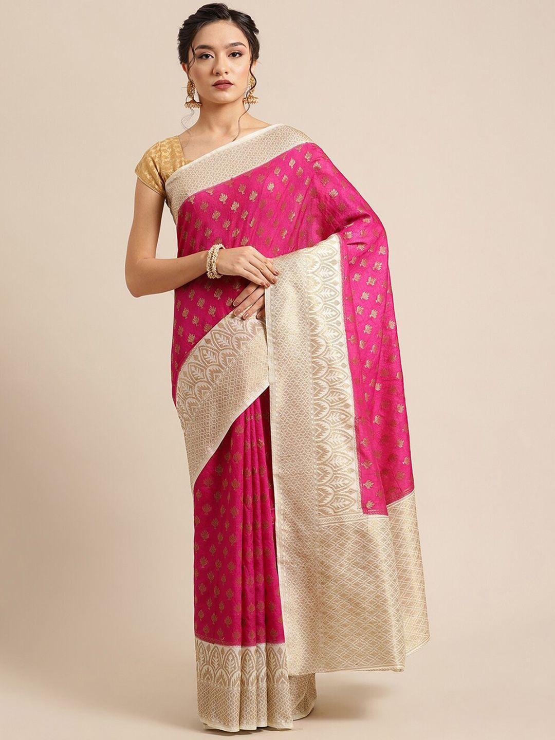 ptiepl banarasi silk works floral zari banarasi saree