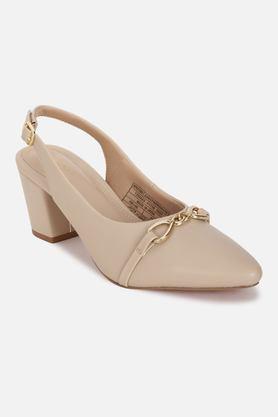 pu slip-on women's casual shoes - natural