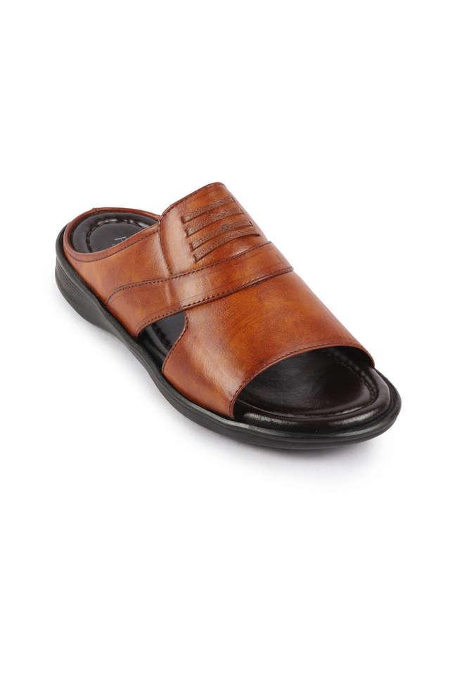 pu slip-on mens flip-flops