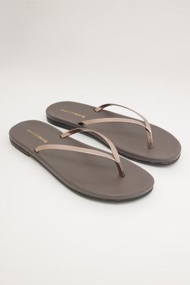 pu slipon ss-23 casual wear slippers - gunmetal