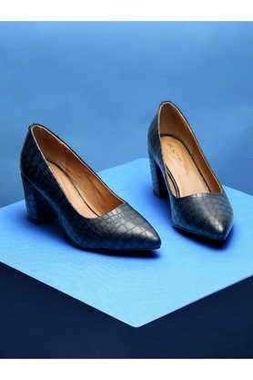 pu slipon women's casual shoes - navy