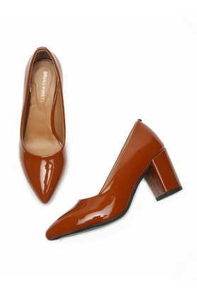 pu slipon women's casual shoes - tan