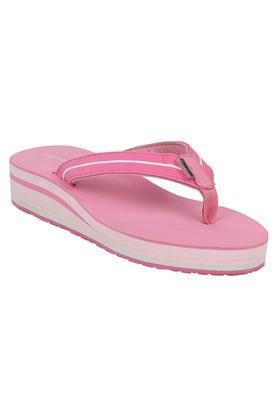 pu slipon women's casual wear flip flops - pink