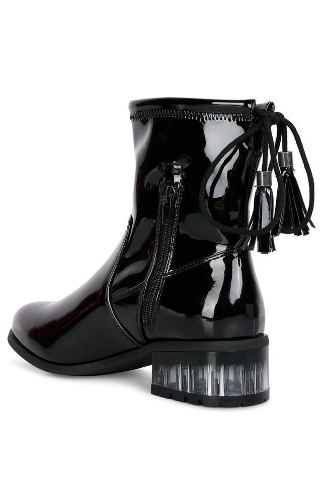 pu zipper womens boots