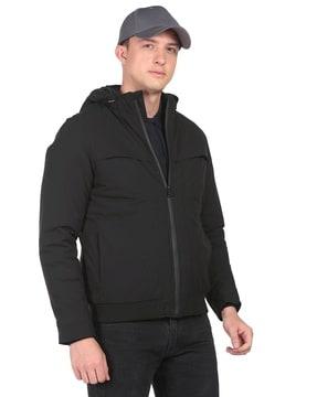puffer detachable hood jacket