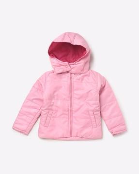 puffer jacket with detachable hood