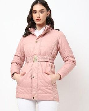puffer jacket with insert pockets